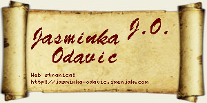 Jasminka Odavić vizit kartica